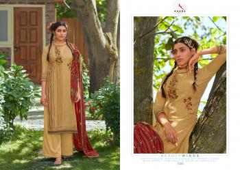 Kaara Suits Saffron Pashmina Salwar Kameez wholesaler