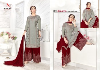 Kaara Suits Simran Fox Georgette Salwar Kameez wholesaler