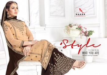 Kaara Suits Simran Fox Georgette Salwar Kameez wholesaler