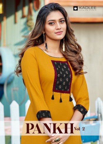 Kadlee Pankh vol 2 Rayon kurtis with Palazzo catalog