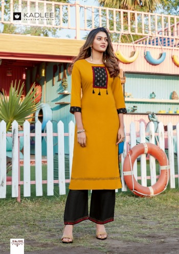 Kadlee Pankh vol 2 Rayon kurtis with Palazzo catalog