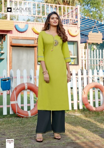 Kadlee Pankh vol 2 Rayon kurtis with Palazzo catalog