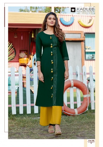 Kadlee Pankh vol 2 Rayon kurtis with Palazzo catalog