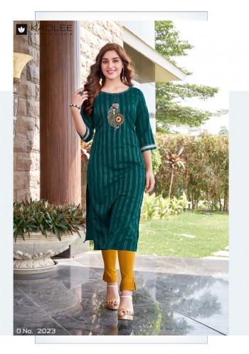 Kadlee Shalinee kurtis with Pant catalog