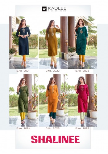 Kadlee Shalinee kurtis with Pant catalog