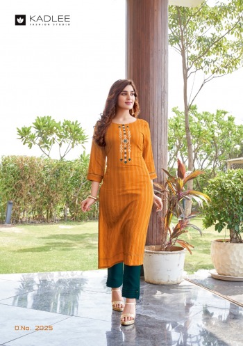 Kadlee Shalinee kurtis with Pant catalog