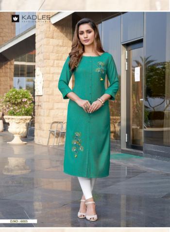 Kadlee Zoya Rayon Kurtis wholesaler