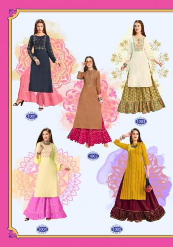 Kajal Style Fashion Galaxy vol 1 Kurtis with palazzo Wholesale price