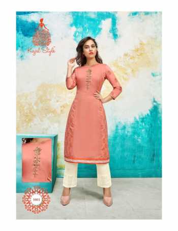 Kajal Style Fashion Saga vol 1 Musline Work kurtis wholesaler