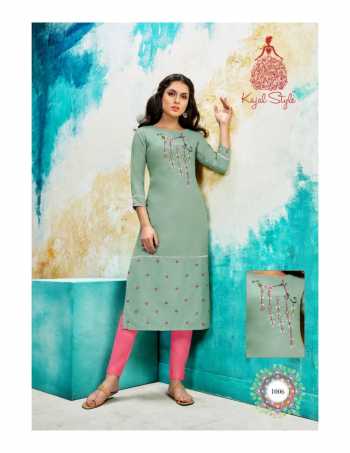 Kajal Style Fashion Saga vol 1 Musline Work kurtis wholesaler