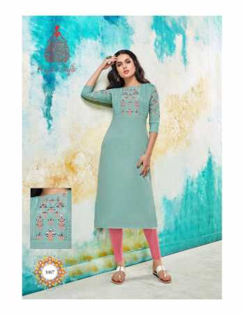 Kajal Style Fashion Saga vol 1 Musline Work kurtis wholesaler