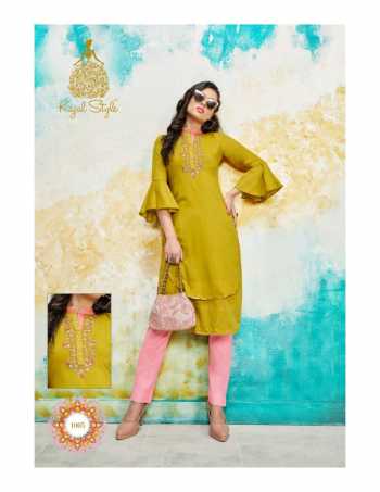 Kajal Style Fashion Saga vol 1 Musline Work kurtis wholesaler