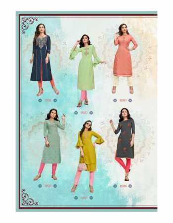 Kajal Style Fashion Saga vol 1 Musline Work kurtis wholesaler