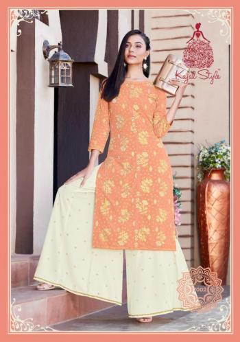 Kajal Style Label vol 7 Rayon Kurtis with Palazzo wholesaler