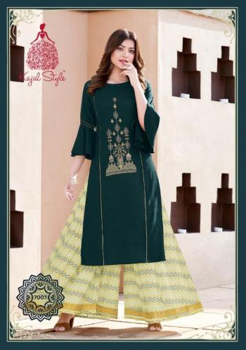 Kajal Style Label vol 7 Rayon Kurtis with Palazzo wholesaler