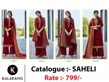 Kalarang Saheli jam Silk Cotton Salwar Kameez wholesaler