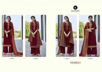 Kalarang Saheli jam Silk Cotton Salwar Kameez wholesaler