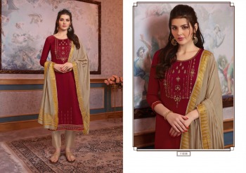 kalaroop Crysta Jam Silk Salwar kameez wholesaler