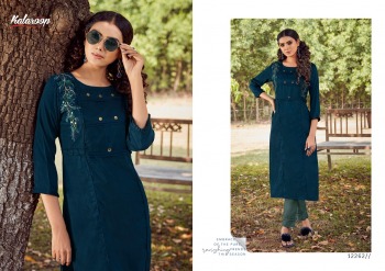 kalaroop Floriana Lining Silk kurtis with palazzo wholesaler