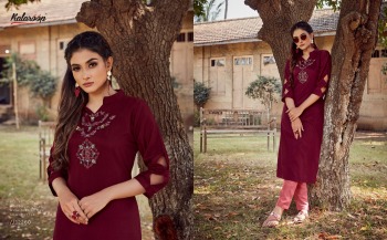 kalaroop Floriana Lining Silk kurtis with palazzo wholesaler