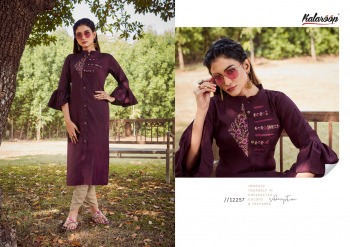 kalaroop Floriana Lining Silk kurtis with palazzo wholesaler