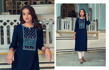 Kalaroop lilly vol 20 Rayon kurtis wholesaler