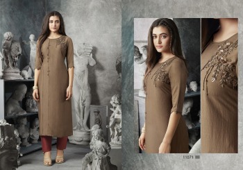 Kalaroop Octavia Lining Silk Hand work Kurtis wholesale