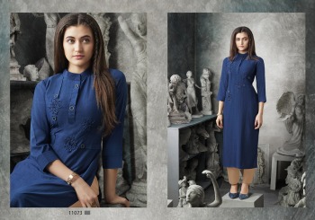 Kalaroop Octavia Lining Silk Hand work Kurtis wholesale