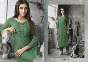 Kalaroop Octavia Lining Silk Hand work Kurtis wholesale