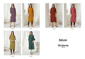 kalaroop Octavia vol 2 Lining Silk kurtis catalog wholesaler