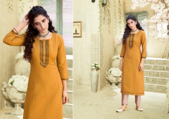 Kalaroop pili vol 3 Daily wear kurtis buy wholesale Price