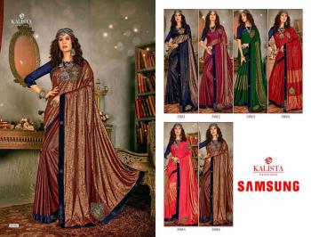 Kalista samsung designer Saree catalog wholesaler