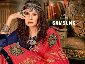 Kalista samsung designer Saree catalog wholesaler