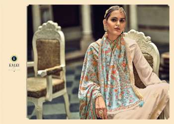 Kalki Hanya Muslin Jacquard Dress material