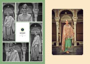 Kalki Hanya Muslin Jacquard Dress material