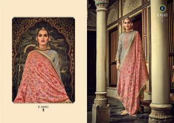 Kalki Hanya Muslin Jacquard Dress material