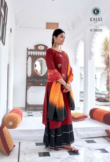 Kalki Sahitya Viscose Silk Salwar Kameez wholesaler