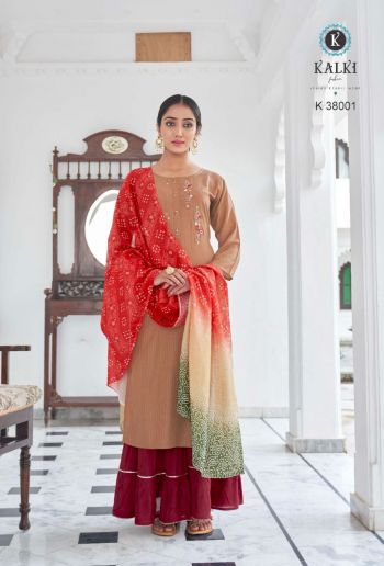 Kalki Sahitya Viscose Silk Salwar Kameez wholesaler