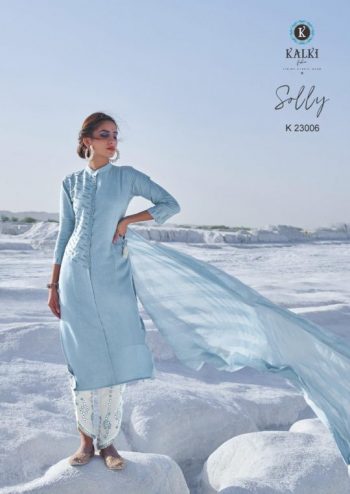 Kalki Solly Cotton Kurtis with hand work Bottom wholesale Price