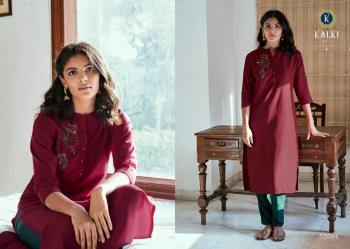 Kalki Sunheri vol 3 Musline Hand work Kurtis with palazzo wholesaler