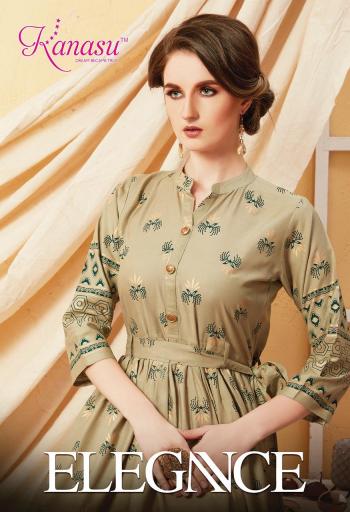 Kanasu Elegance Rayon Kurtis catalog Wholesaler