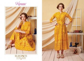 Kanasu Elegance Rayon Kurtis catalog Wholesaler