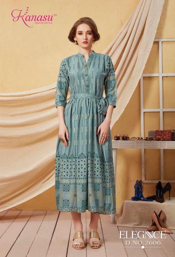 Kanasu Elegance Rayon Kurtis catalog Wholesaler