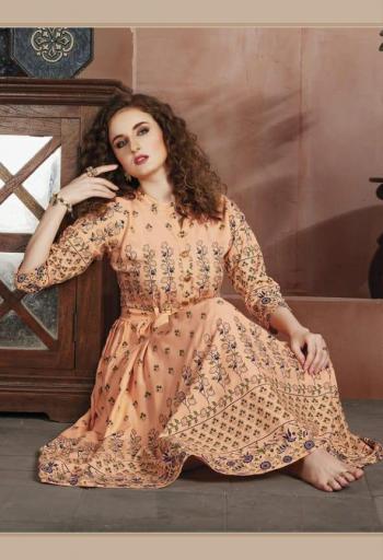 Kanasu Elegance vol 2 Rayon gold Print Gown wholesale price