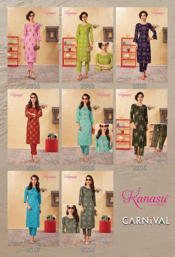 kanasu karnival kurtis with pant catalog wholesaler