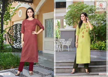 Kanika Aditi vol 7 Rubby Silk Embroidered Kurtis wholesaler