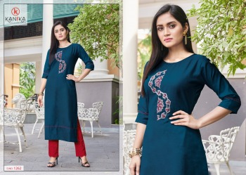 Kanika Aditi vol 7 Rubby Silk Embroidered Kurtis wholesaler