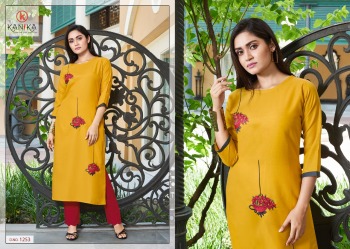 Kanika Aditi vol 7 Rubby Silk Embroidered Kurtis wholesaler