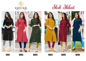 Kanika Slub Ikkat Kurtis wholesaler