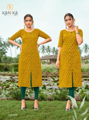 Kanika Slub Ikkat vol 2 Daily wear kurtis wholesaler